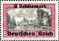 Stamps of Danzig surch Deutsches Reich and new values.