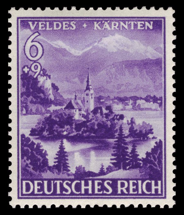 Veldes with pilgrimage church Maria in the lake