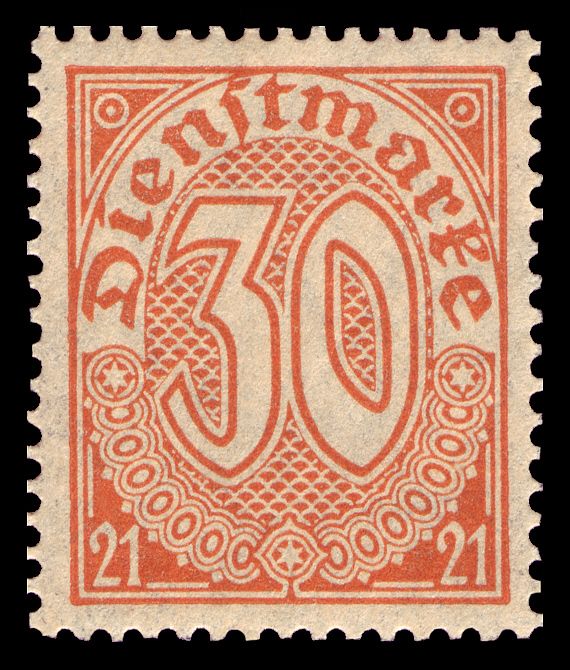 Official Stamp - with figures '21'