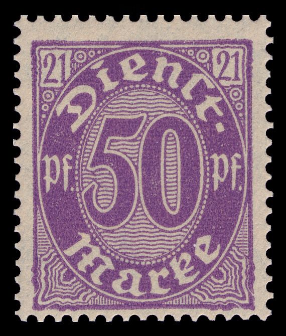 Official Stamp - with figures '21'