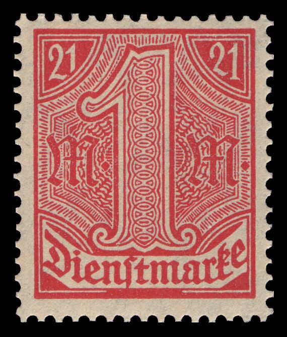 Official Stamp - with figures '21'