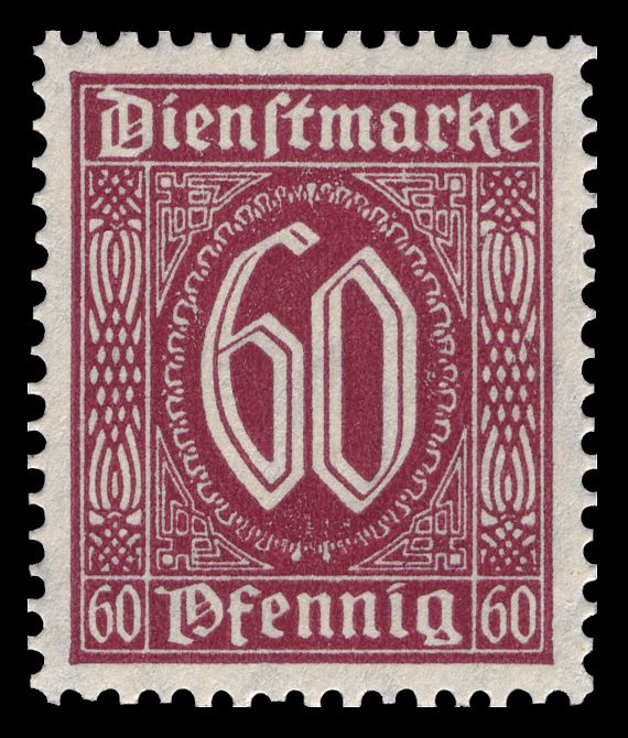 Official Stamp value figures