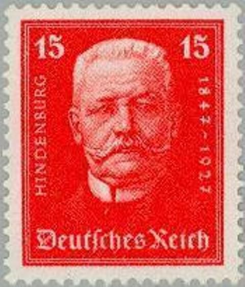 Paul von Hindenburg (1847-1934), 2nd President