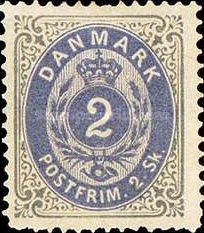 Frame I, wmk 1Y, perf 14X13½, light blue