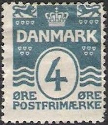 Figure “Wave” type, wmk 2, perf 14x14½