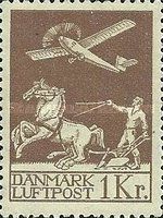 Biplane over Plough
