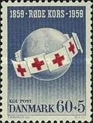 Red Cross symbol encircling the Globe