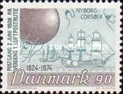 Johan Colding's postal balloon (1808) H.M.S."Edgar" & H.M.S.