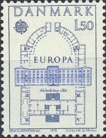 Plan & Front Elevation of Frederiksborg Castle, Copenhagen