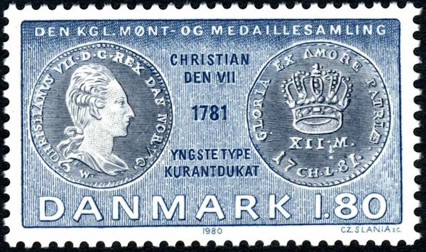 Christian VII gold current ducat (1781)