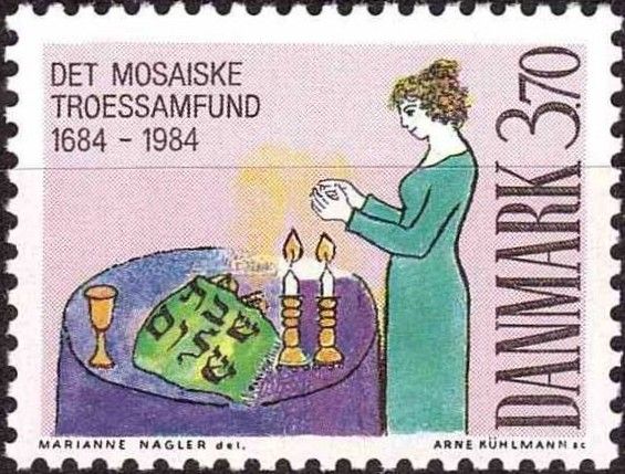 Woman with candles