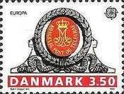 Royal Monogram over door of Haderslev Post Office