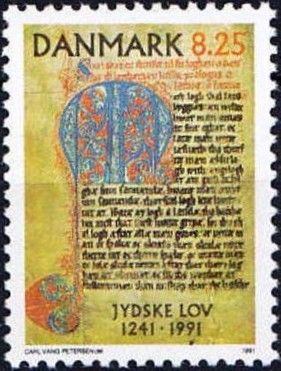 First Page of 1280's Manuscript - Jutland Law