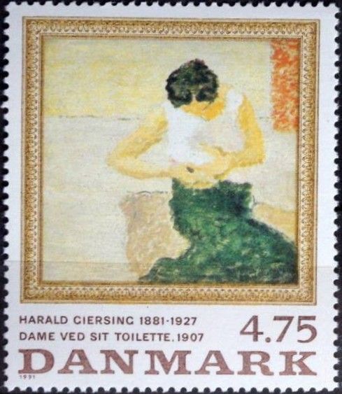 Painting - "Lady at Her Toilet"
