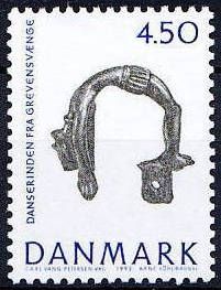 Grevensvaenge bronze figure of dancer