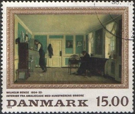 "Interior from Amaliegade with the Artist's Brothers"
