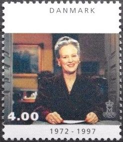 Queen Margrethe at desk