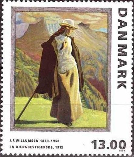 "Woman Mountaineer" by Jens Willumsen