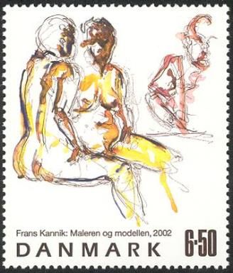The Painter and his Model by Frans Kannik