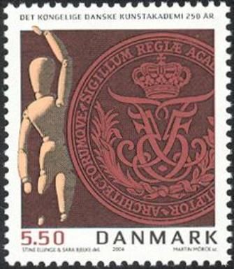Artist's Wooden Figure and Academy Seal