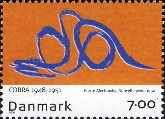 "New Skin" by Pierre Alechinsky (1950)