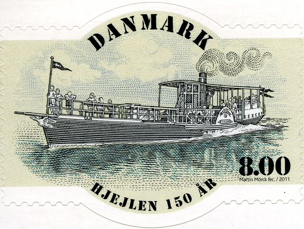 150 years Paddle-wheel Steamer “Hjejlen”