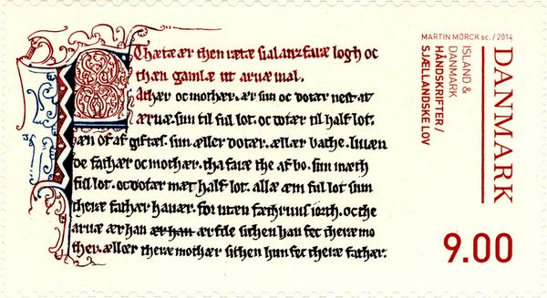 Fragment of Valdemar's Law of Zealand, from m/s
