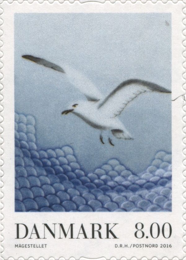Porcelain plate - Seagull