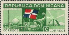Emblem and Dominican Flag
