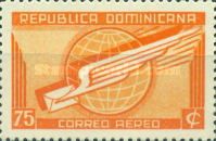 Wings, globe and letter