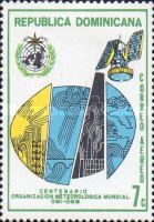 IMO WMO emblem, weather satellite