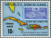 1st Dominican Airmail stamp