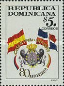 Spanish and Dominican Flags