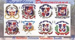 Evolution of the Coat of Arms of Dominican Republic