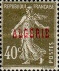 Type Semeuse - overprinted "ALGERIE"