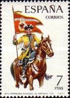 Mounted Standard-bearer, Numancia Dragoons, 1737