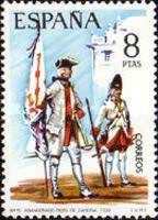 Standard-bearer and Soldier, Zamora Regiment, 1739