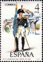 Standard-bearer Royal Corps of Artillery, 1802
