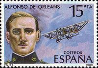 Alfonso de Orleans and Caudron G-3 Biplane