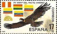 Andean Condor (Vultur gryphus), Flags