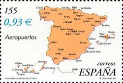 Map of Spanish Airports