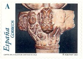 Capital in the Church of Santiago of Jaca