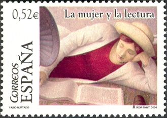 Woman Reading Reclining