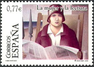 Woman Reading a Newspaper