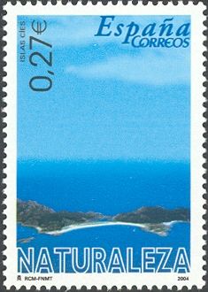 Aerial View of Cíes Islands, Vigo