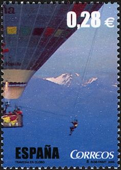 Man Suspended Below Hot Air Balloon Over the Andes