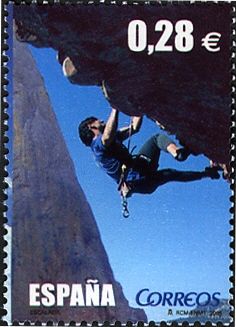 Climber on Reverse Face (Mallos de Riglos Hoya de Huesca)