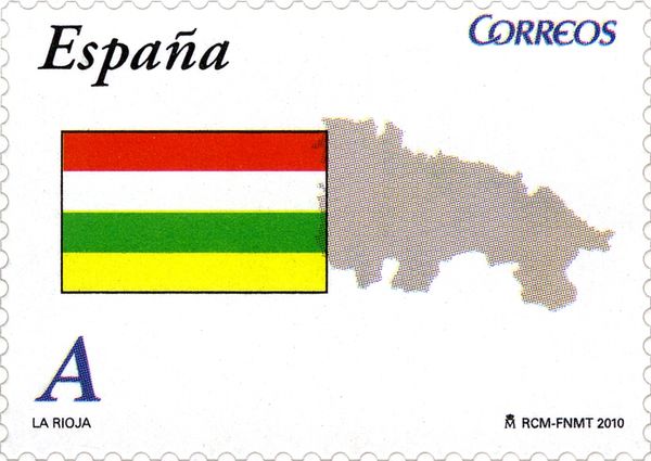 Flag and Map of La Rioja