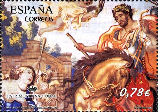 Tapestries - Zenobia and Emperor Aurelian (C17th)
