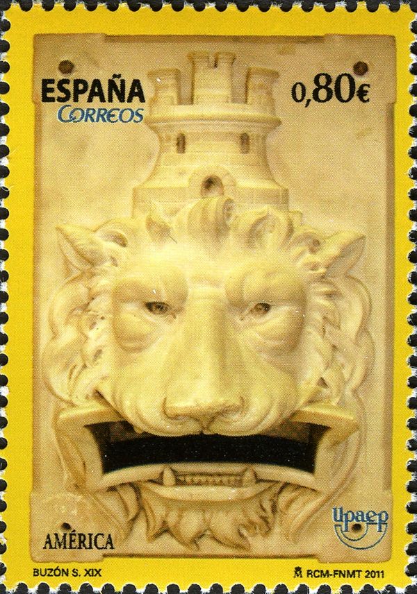 Lion's Head Mail Box C19th